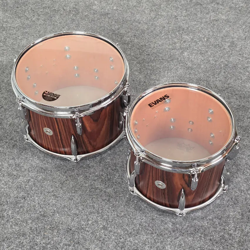 Used Sonor Vintage 4pc Drum Set Rosewood Semi Gloss - Good - Drum Center Of Portsmouth