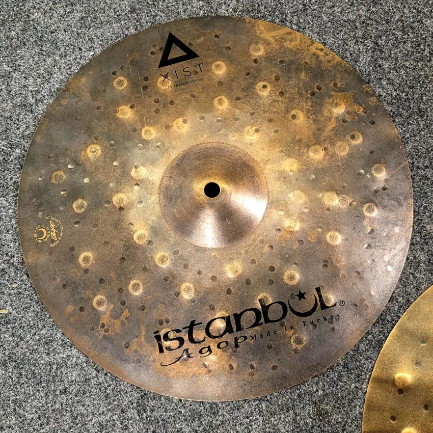 Used Istanbul Agop Xist Dry Dark Hi Hat Cymbals 13" - Very Good - Drum Center Of Portsmouth