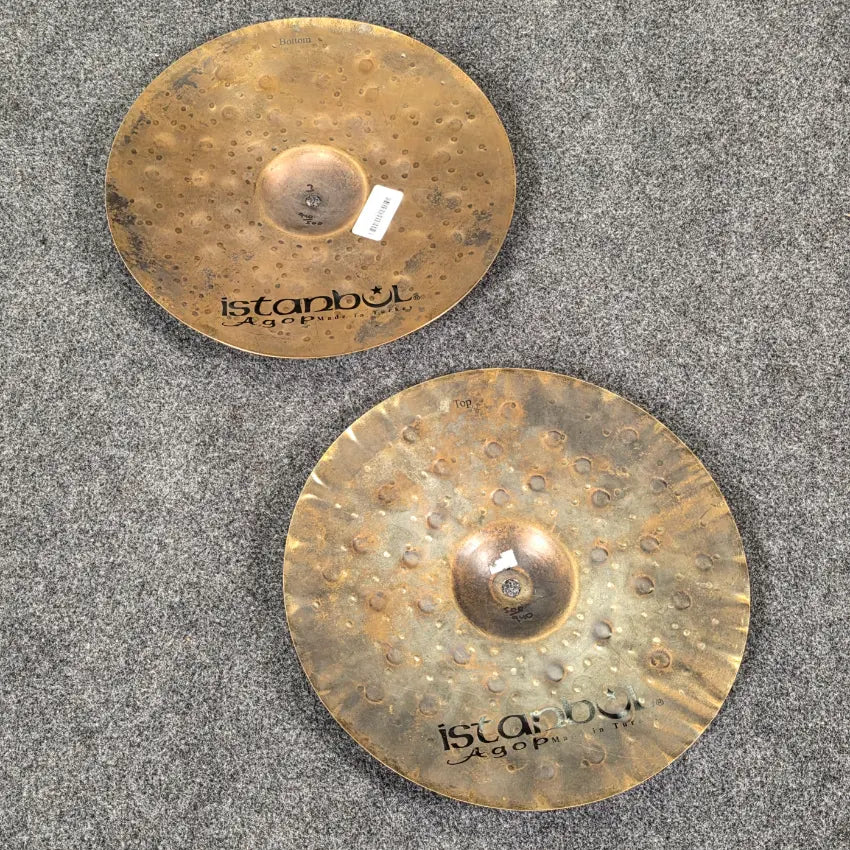 Used Istanbul Agop Xist Dry Dark Hi Hat Cymbals 13" - Very Good - Drum Center Of Portsmouth