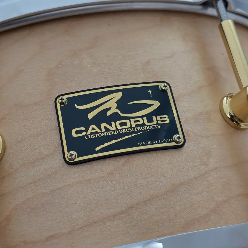 Used Canopus The Maple Snare Drum 14x6.5 Natural Oil - Very Good - Drum Center Of Portsmouth