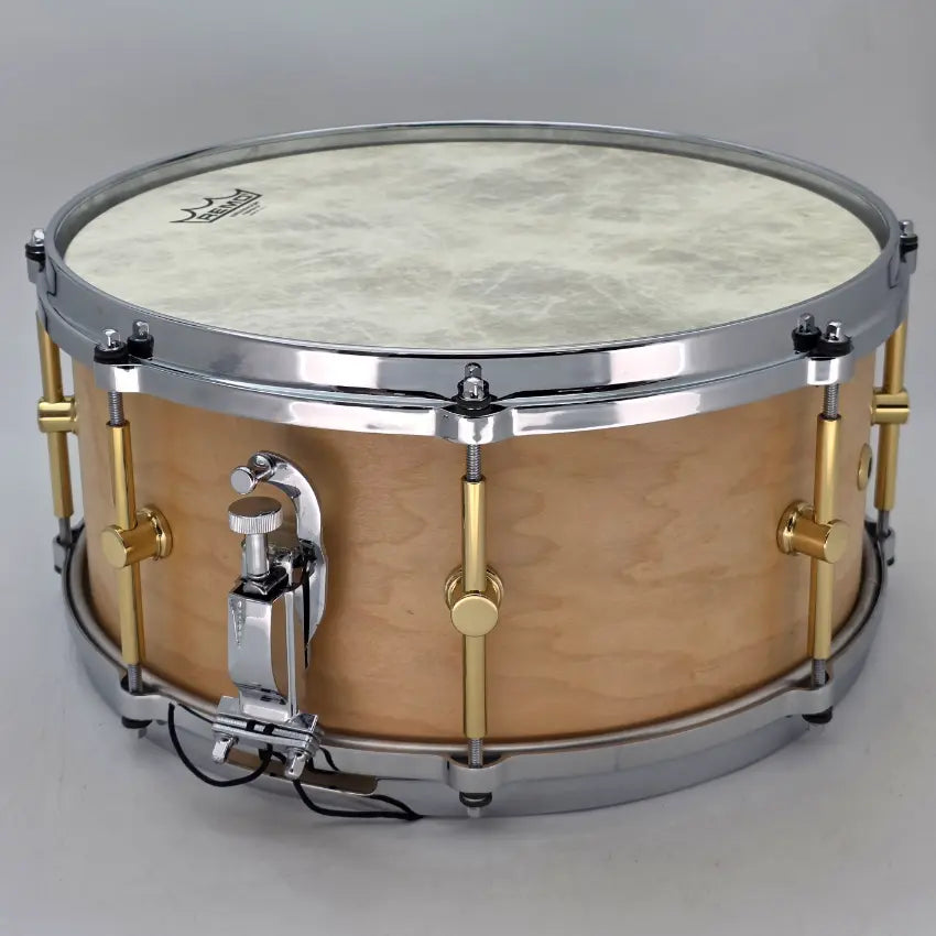 Used Canopus The Maple Snare Drum 14x6.5 Natural Oil - Very Good - Drum Center Of Portsmouth