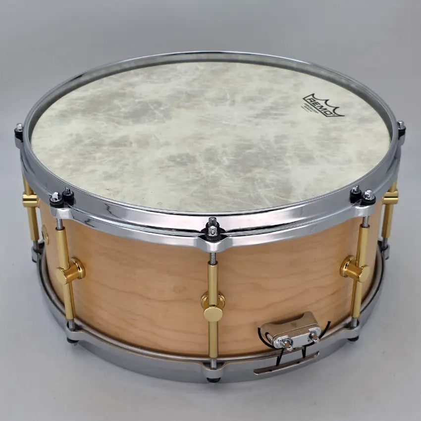 Used Canopus The Maple Snare Drum 14x6.5 Natural Oil - Very Good - Drum Center Of Portsmouth