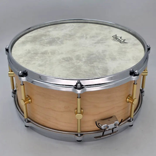 Used Canopus The Maple Snare Drum 14x6.5 Natural Oil - Very Good - Drum Center Of Portsmouth