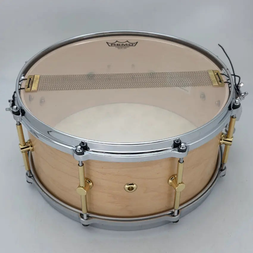 Used Canopus The Maple Snare Drum 14x6.5 Natural Oil - Very Good - Drum Center Of Portsmouth