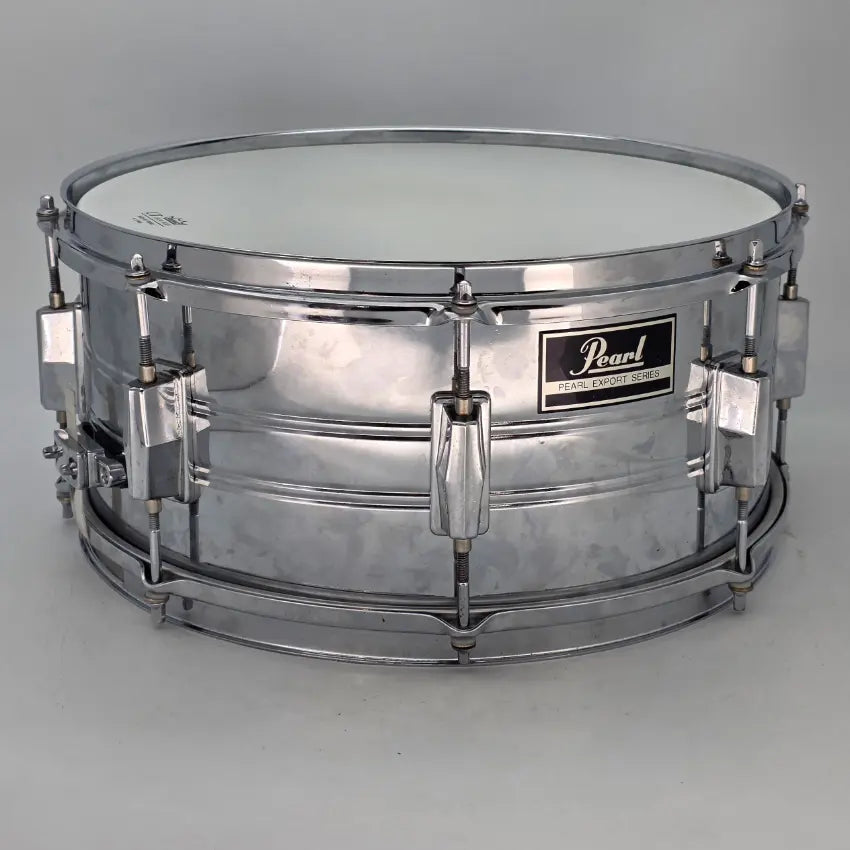 Used Pearl Export Steel Shell Snare Drum 14x6.5 - Good - Drum Center Of Portsmouth