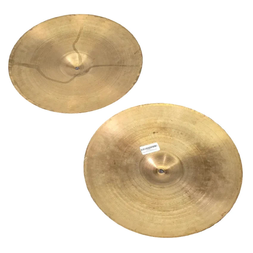 Used Vintage Zildjian A Hi Hat Cymbals 16" - Good - Drum Center Of Portsmouth