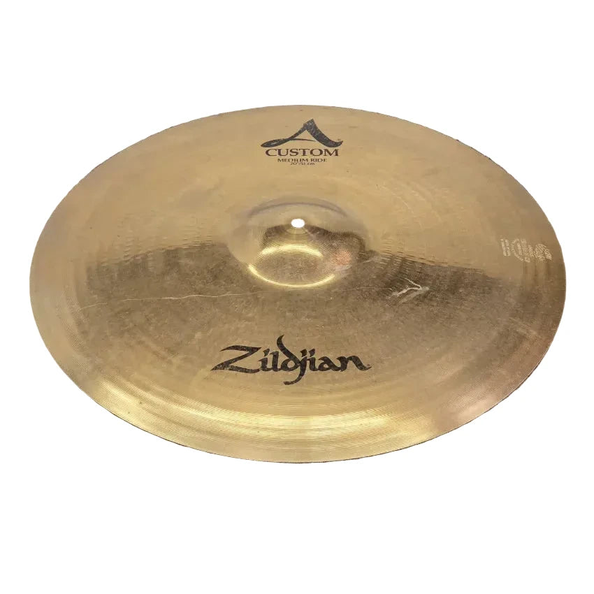 Used Zildjian A Custom Medium Ride Cymbal 20" - Good - Drum Center Of Portsmouth