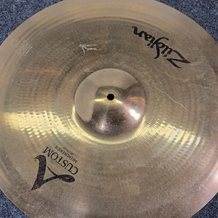 Used Zildjian A Custom Medium Ride Cymbal 20" - Good - Drum Center Of Portsmouth