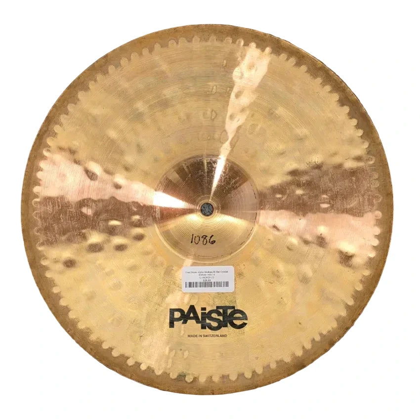 Used Paiste Alpha Medium Hi Hat Cymbal Bottom Only 14" - Fair - Drum Center Of Portsmouth