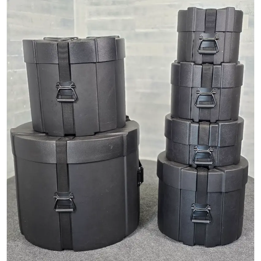 Used DW Performance 6pc Drum Set Pewter Sparkle w/Enduro Hard Cases - Very Good - Drum Center Of Portsmouth