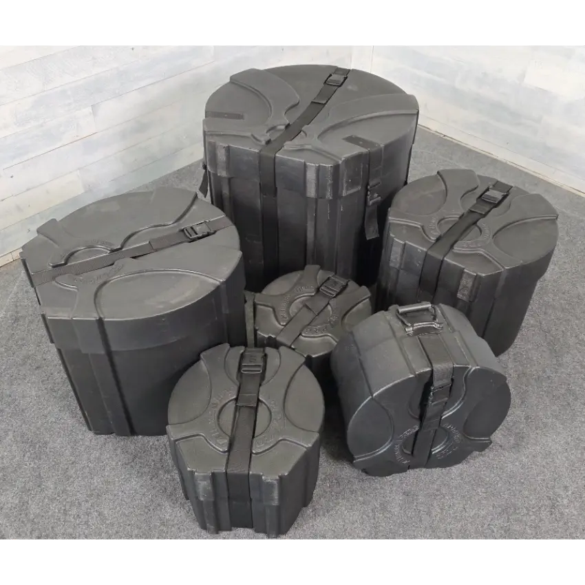 Used DW Performance 6pc Drum Set Pewter Sparkle w/Enduro Hard Cases - Very Good - Drum Center Of Portsmouth
