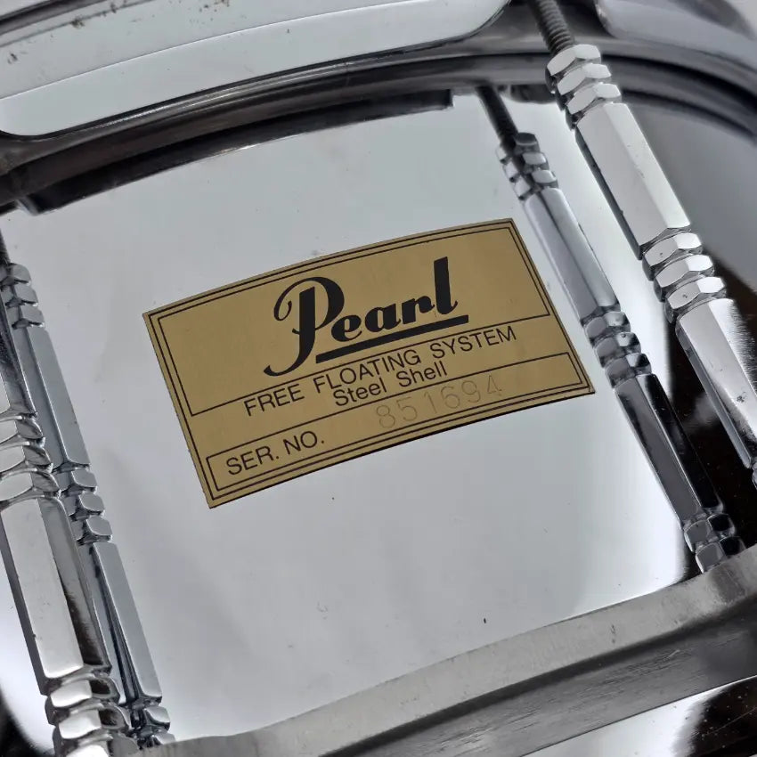 Used Pearl Steel Free Floating Snare Drum 14x6.5 - Very Good - Drum Center Of Portsmouth