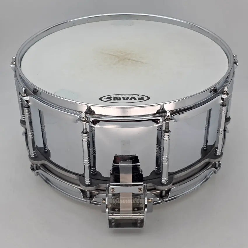 Used Pearl Steel Free Floating Snare Drum 14x6.5 - Very Good - Drum Center Of Portsmouth