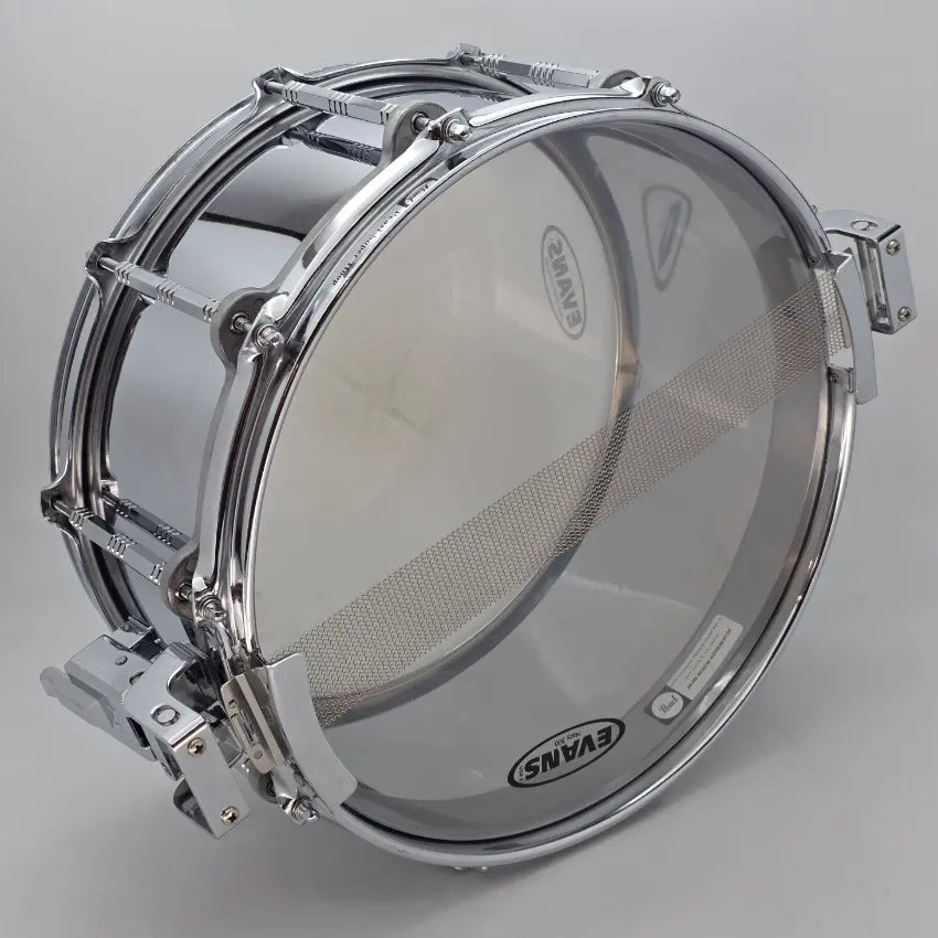 Used Pearl Steel Free Floating Snare Drum 14x6.5 - Very Good - Drum Center Of Portsmouth