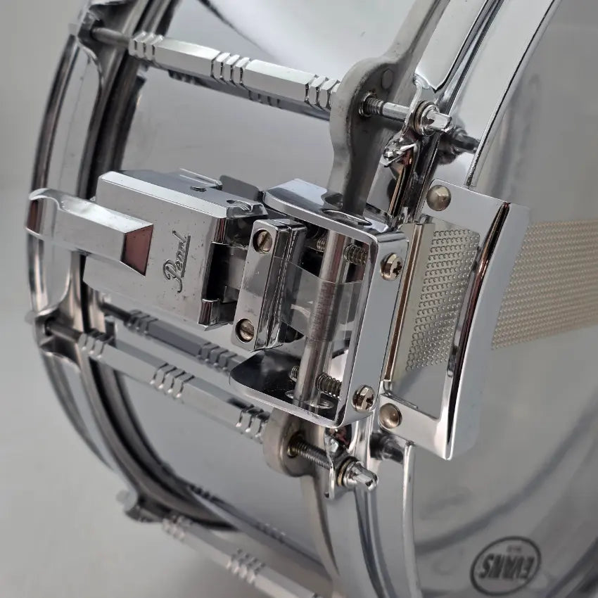 Used Pearl Steel Free Floating Snare Drum 14x6.5 - Very Good - Drum Center Of Portsmouth