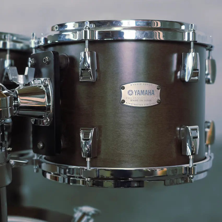 Used Yamaha PHX 5pc Drum Set Charcoal 22/10/12/14/16 Matte Black - Very Good - Drum Center Of Portsmouth