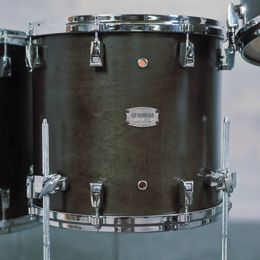 Used Yamaha PHX 5pc Drum Set Charcoal 22/10/12/14/16 Matte Black - Very Good - Drum Center Of Portsmouth