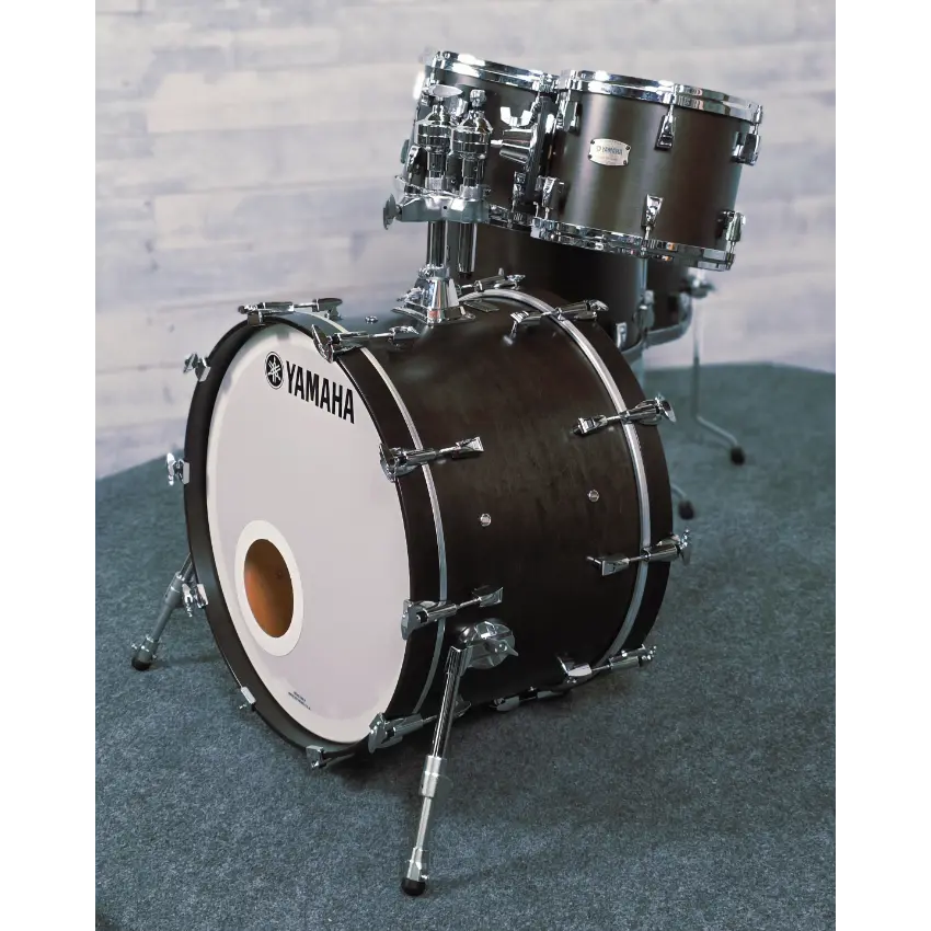 Used Yamaha PHX 5pc Drum Set Charcoal 22/10/12/14/16 Matte Black - Very Good - Drum Center Of Portsmouth