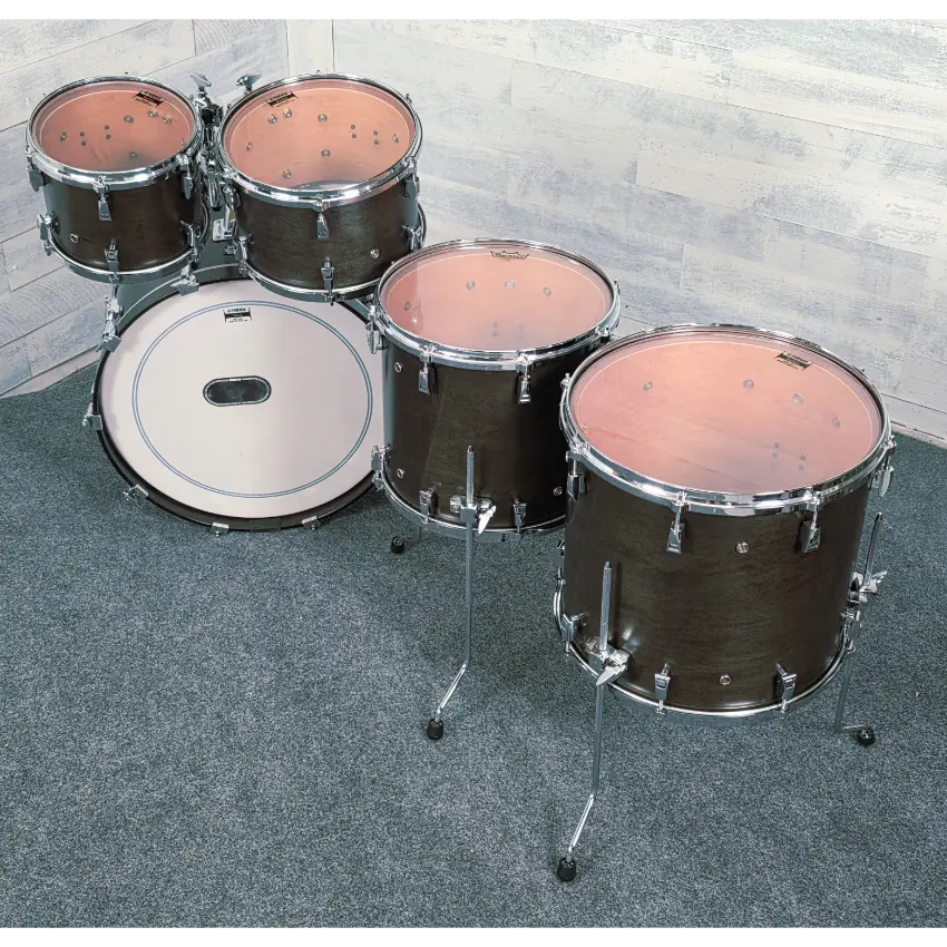 Used Yamaha PHX 5pc Drum Set Charcoal 22/10/12/14/16 Matte Black - Very Good - Drum Center Of Portsmouth