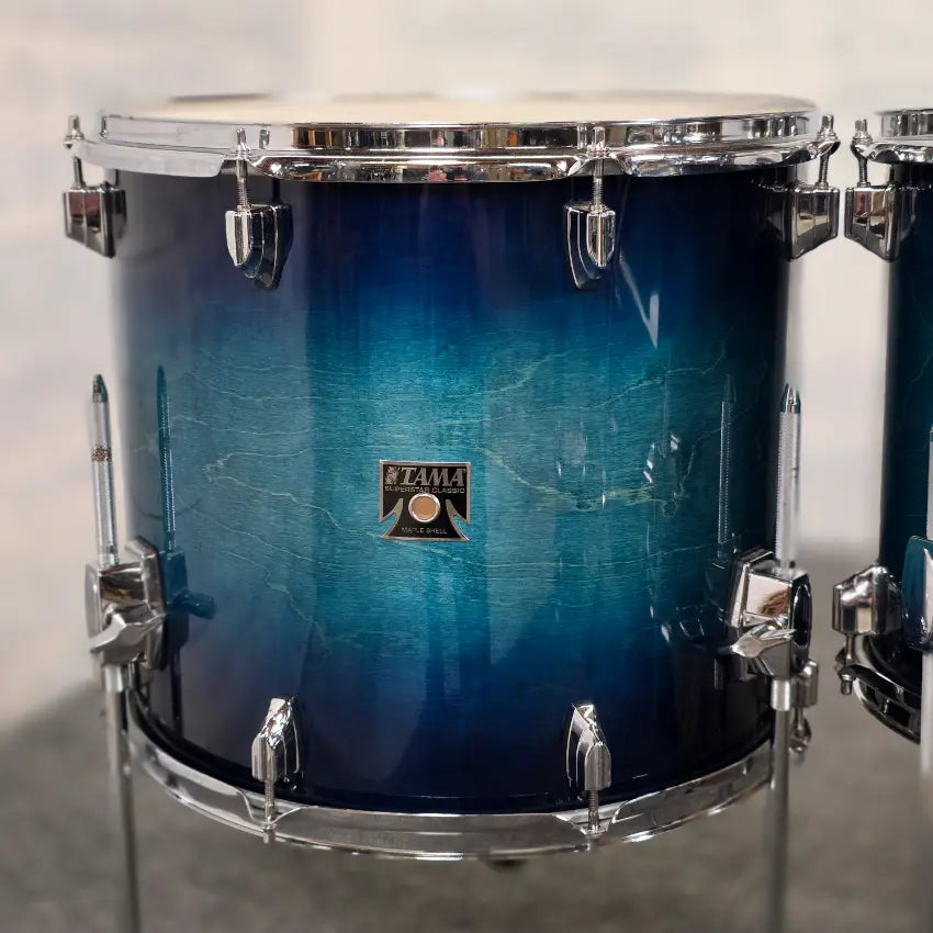 Used Tama Superstar Classic 6pc Drum Set Blue Lacquer Burst - Good - Drum Center Of Portsmouth