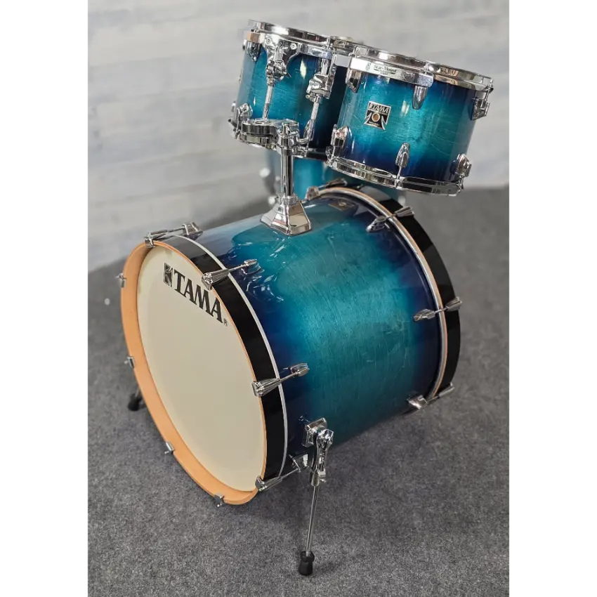 Used Tama Superstar Classic 6pc Drum Set Blue Lacquer Burst - Good - Drum Center Of Portsmouth