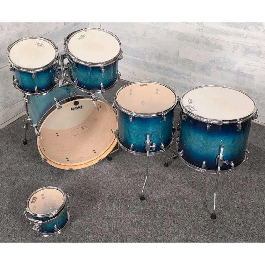 Used Tama Superstar Classic 6pc Drum Set Blue Lacquer Burst - Good - Drum Center Of Portsmouth