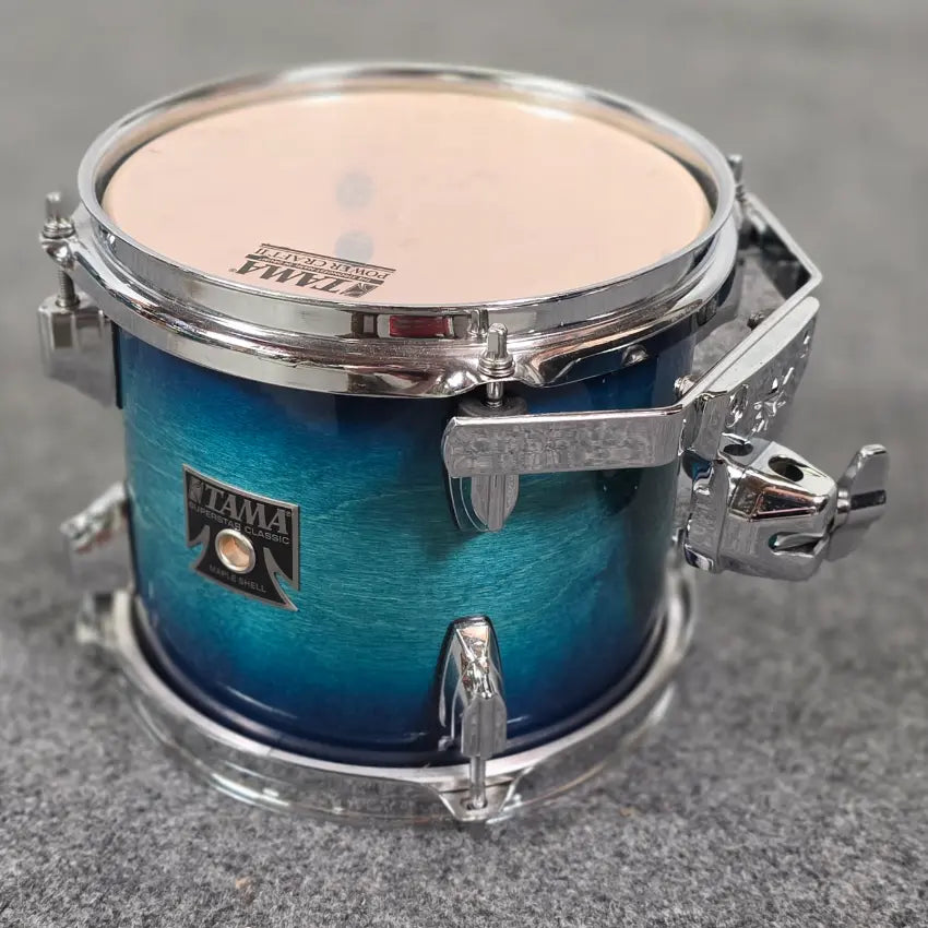 Used Tama Superstar Classic 6pc Drum Set Blue Lacquer Burst - Good - Drum Center Of Portsmouth