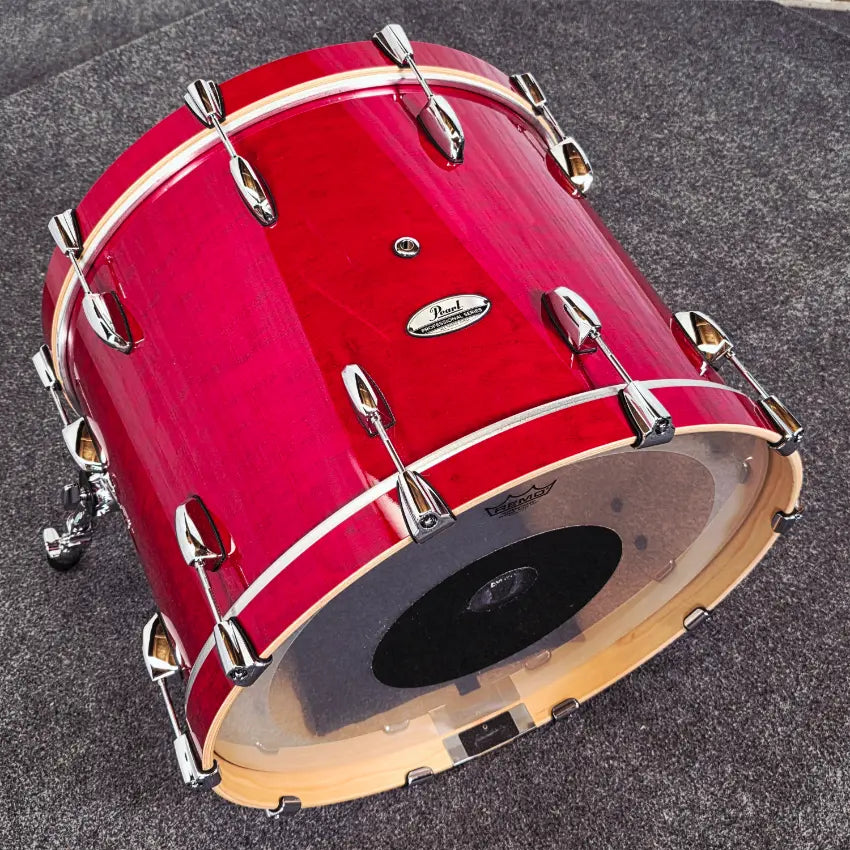 Used Pearl Professional Maple 5pc Drum Set Sequoia Red - Very Good - Drum Center Of Portsmouth