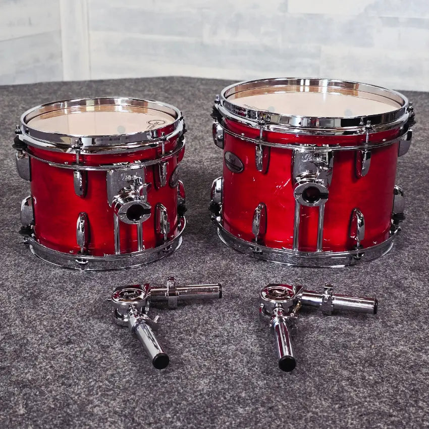 Used Pearl Professional Maple 5pc Drum Set Sequoia Red - Very Good - Drum Center Of Portsmouth