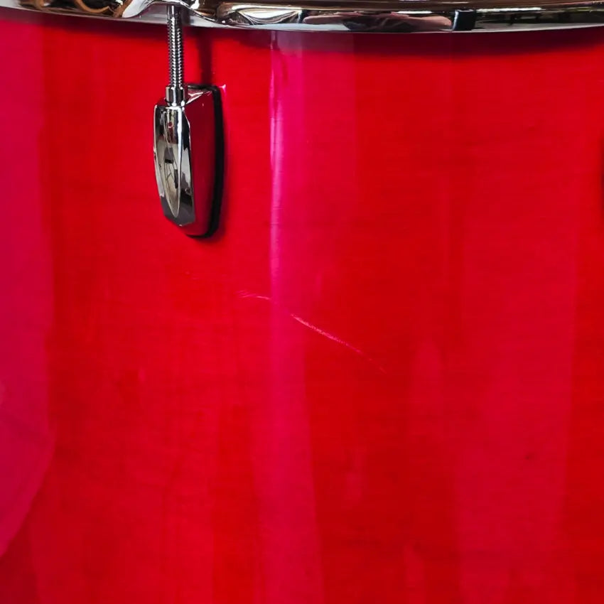 Used Pearl Professional Maple 5pc Drum Set Sequoia Red - Very Good - Drum Center Of Portsmouth