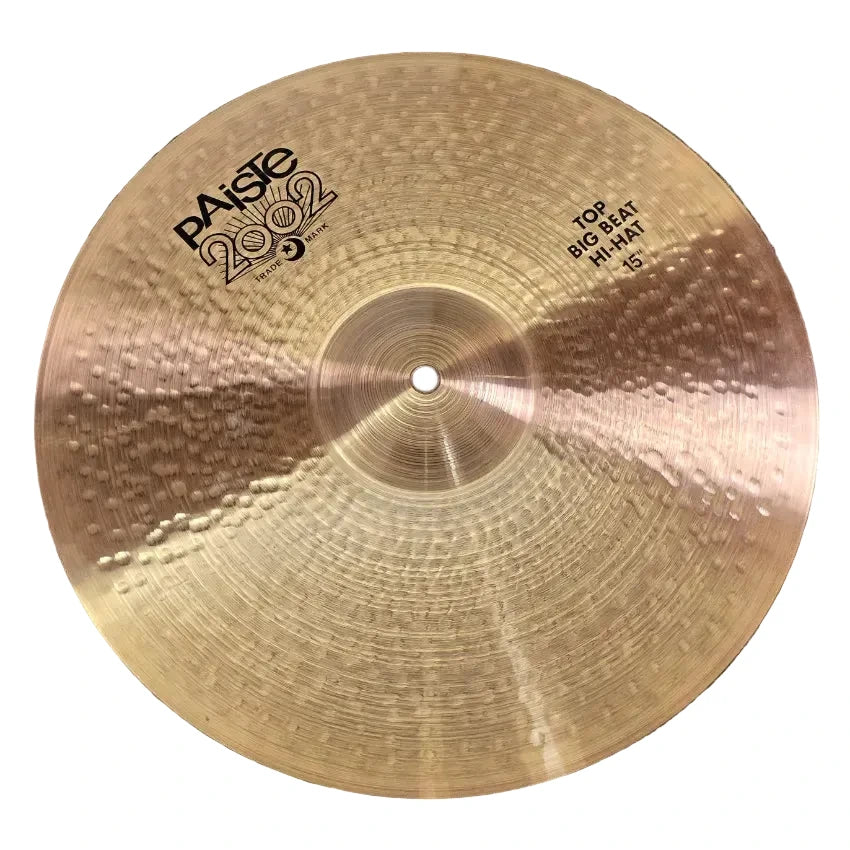 Used Paiste Big Beat 2002 Hi Hat Cymbals 15" - Very Good - Drum Center Of Portsmouth