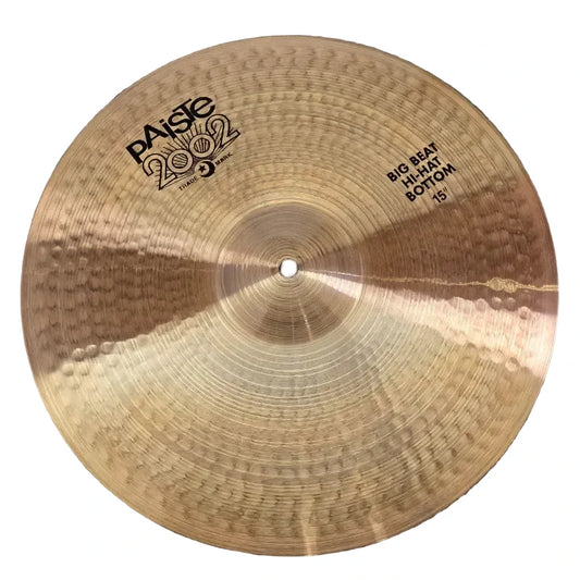 Used Paiste Big Beat 2002 Hi Hat Cymbals 15" - Very Good - Drum Center Of Portsmouth
