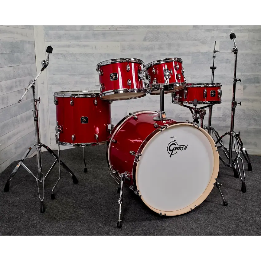 Used Gretsch Energy 5pc Drum Set w/Hardware Candy Apple Sparkle - Very Good - Drum Center Of Portsmouth