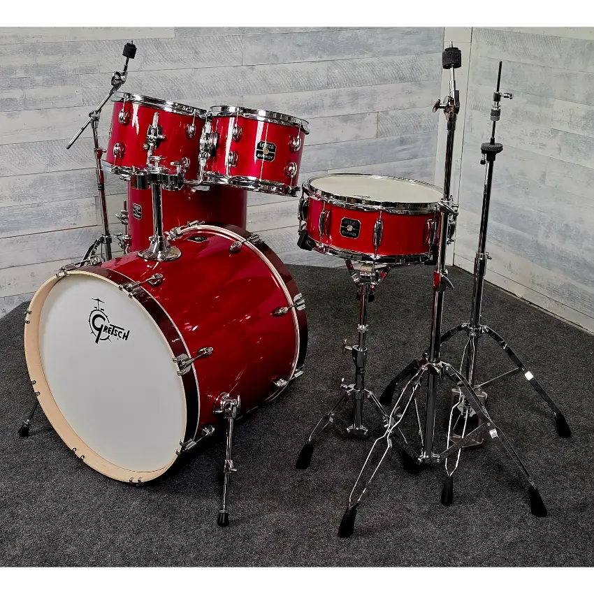 Used Gretsch Energy 5pc Drum Set w/Hardware Candy Apple Sparkle - Very Good - Drum Center Of Portsmouth