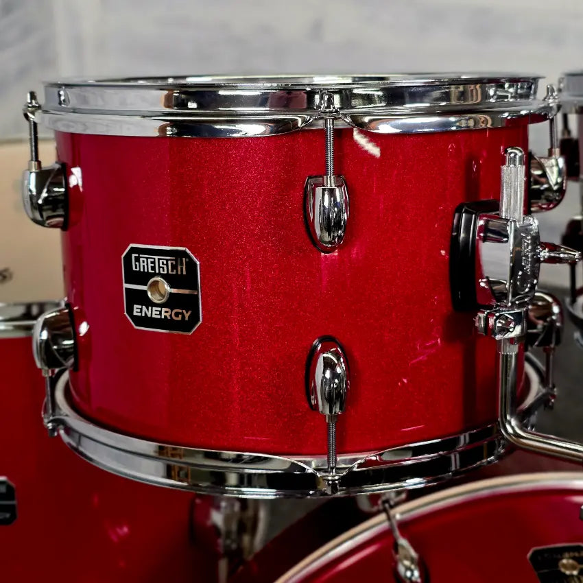 Used Gretsch Energy 5pc Drum Set w/Hardware Candy Apple Sparkle - Very Good - Drum Center Of Portsmouth
