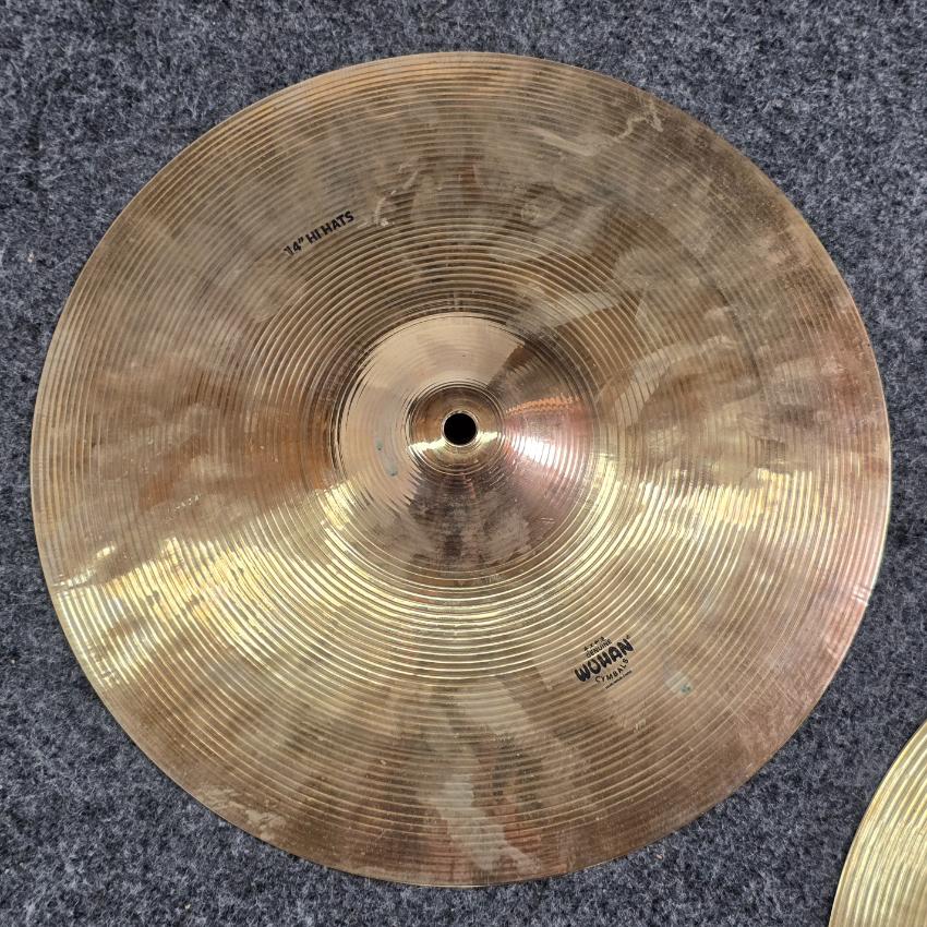 Used Wuhan Hi Hat Cymbals 14" - Good - Drum Center Of Portsmouth