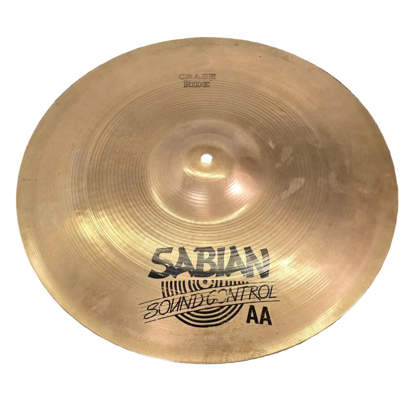 Used Sabian AA Sound Control Crash Ride Cymbal 18" - Good - Drum Center Of Portsmouth