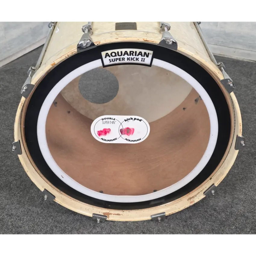 Used GMS 5pc Drum Set White Marine Pearl - Fair - Drum Center Of Portsmouth
