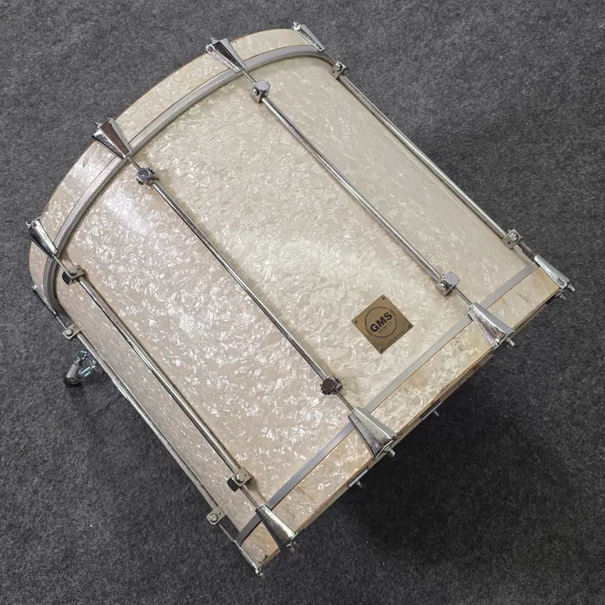 Used GMS 5pc Drum Set White Marine Pearl - Fair - Drum Center Of Portsmouth