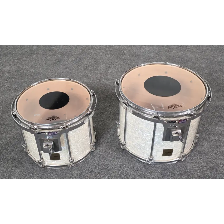 Used GMS 5pc Drum Set White Marine Pearl - Fair - Drum Center Of Portsmouth