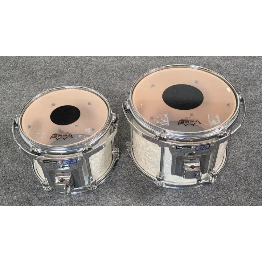 Used GMS 5pc Drum Set White Marine Pearl - Fair - Drum Center Of Portsmouth