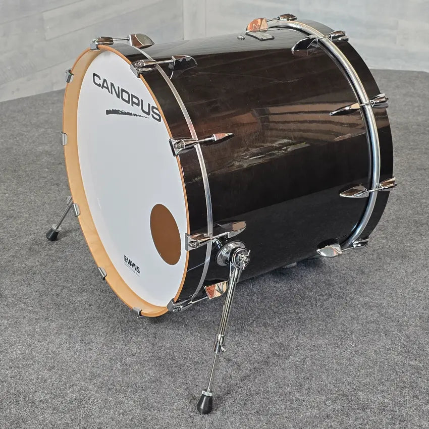 Used Canopus Yaiba 4pc Groove Drum Set Ebony Lacquer - Excellent - Drum Center Of Portsmouth