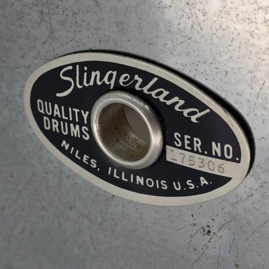 Used Vintage Slingerland Chrome Over Wood 14x10 Rack Tom - Fair - Drum Center Of Portsmouth