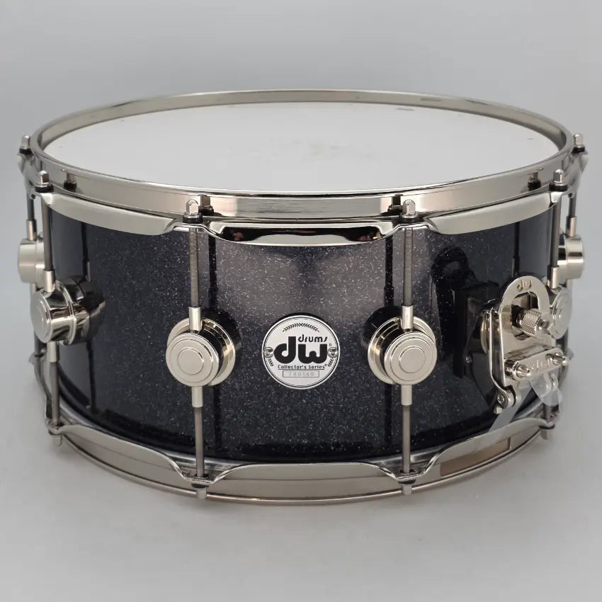 Used DW Collectors SonicPly Snare Drum 14x6.5 Black Ice w/Nickel Hw - Very Good - Drum Center Of Portsmouth