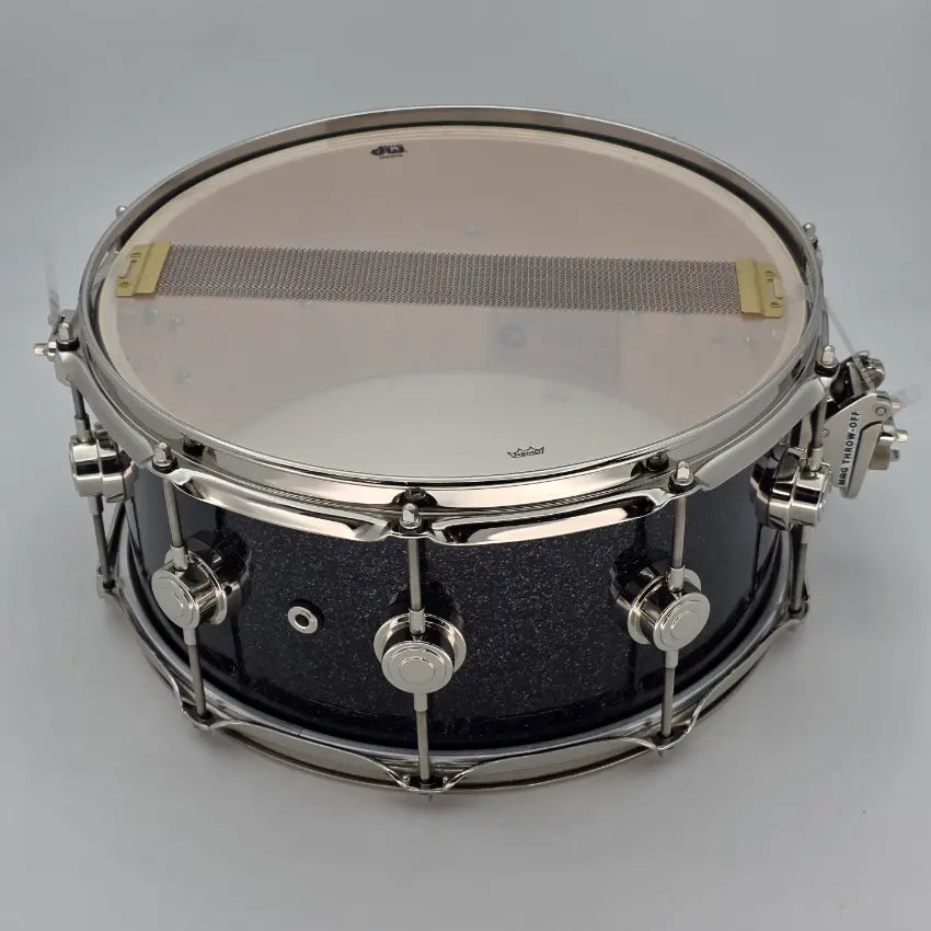 Used DW Collectors SonicPly Snare Drum 14x6.5 Black Ice w/Nickel Hw - Very Good - Drum Center Of Portsmouth