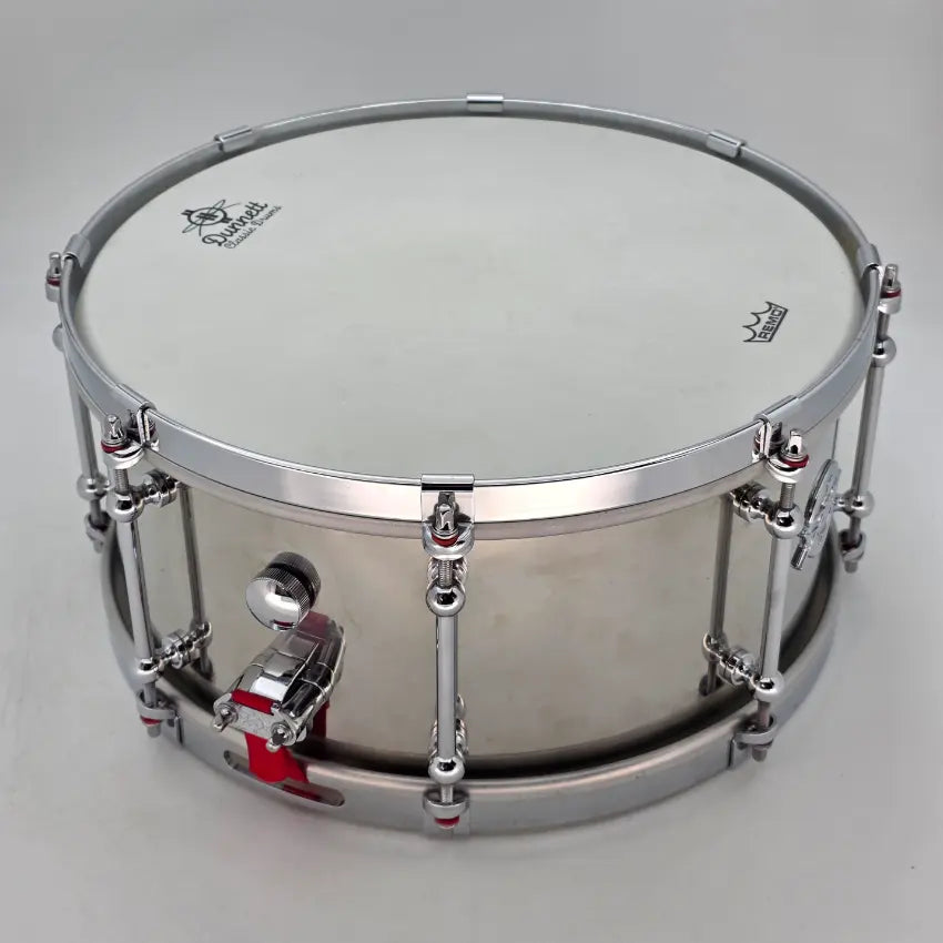Used Dunnett Stainless Steel Snare Drum 14x6.5 w/Cold Rolled Hoops - Very Good - Drum Center Of Portsmouth