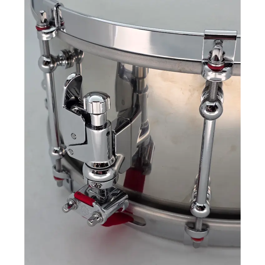 Used Dunnett Stainless Steel Snare Drum 14x6.5 w/Cold Rolled Hoops - Very Good - Drum Center Of Portsmouth