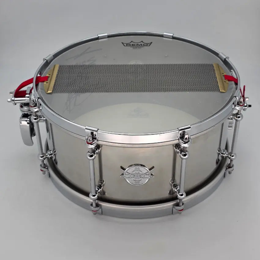 Used Dunnett Stainless Steel Snare Drum 14x6.5 w/Cold Rolled Hoops - Very Good - Drum Center Of Portsmouth