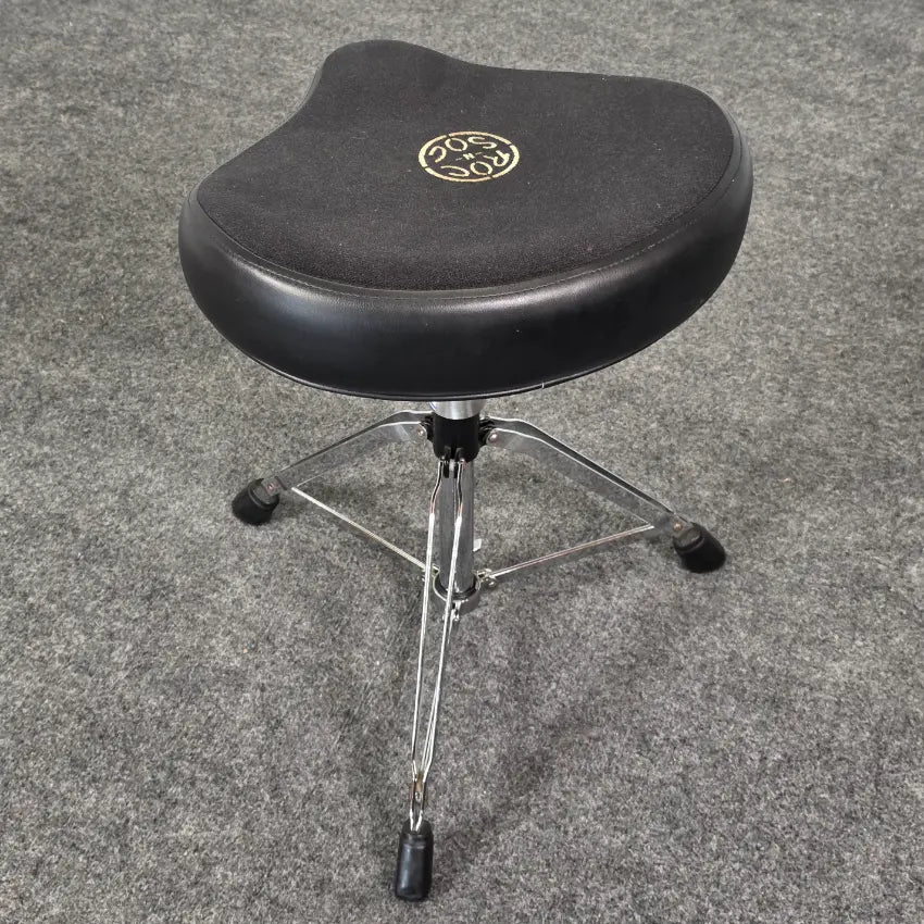 Used Roc-N-Soc Manual Spindle Saddle Top Drum Throne - Good - Drum Center Of Portsmouth