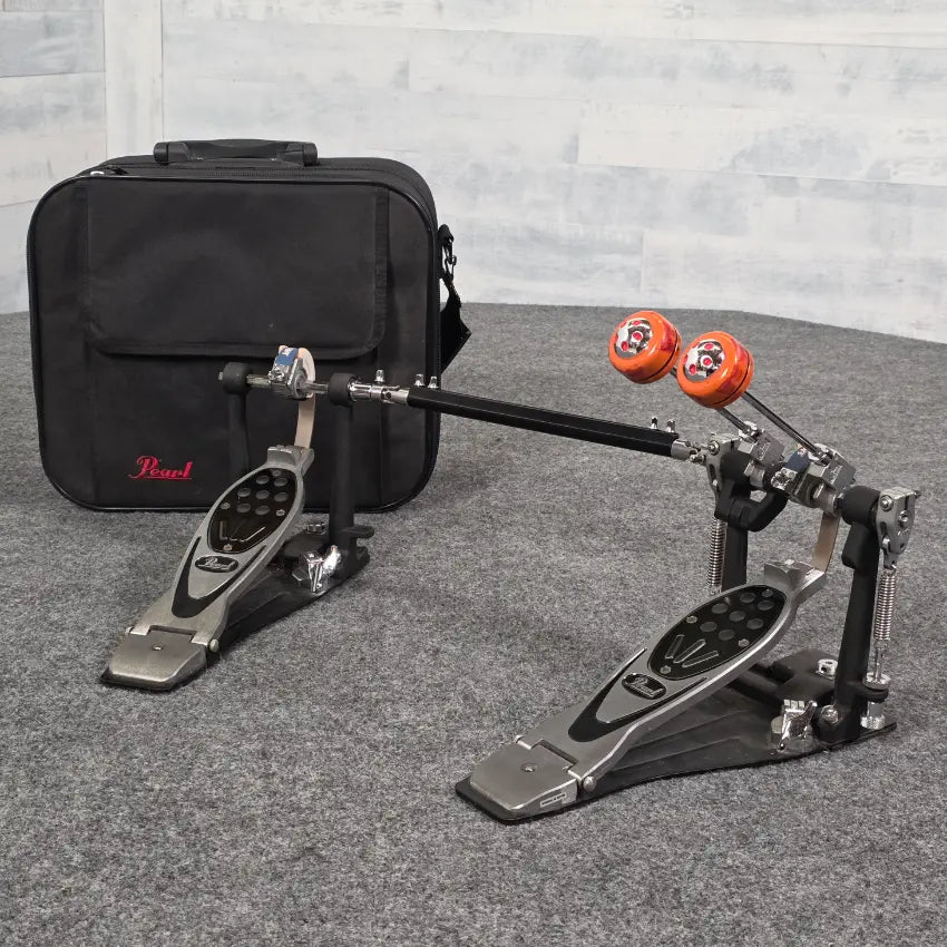 Used Pearl PowerShifter Eliminator Belt-Drive Double Bass Drum Pedal - Very Good - Drum Center Of Portsmouth